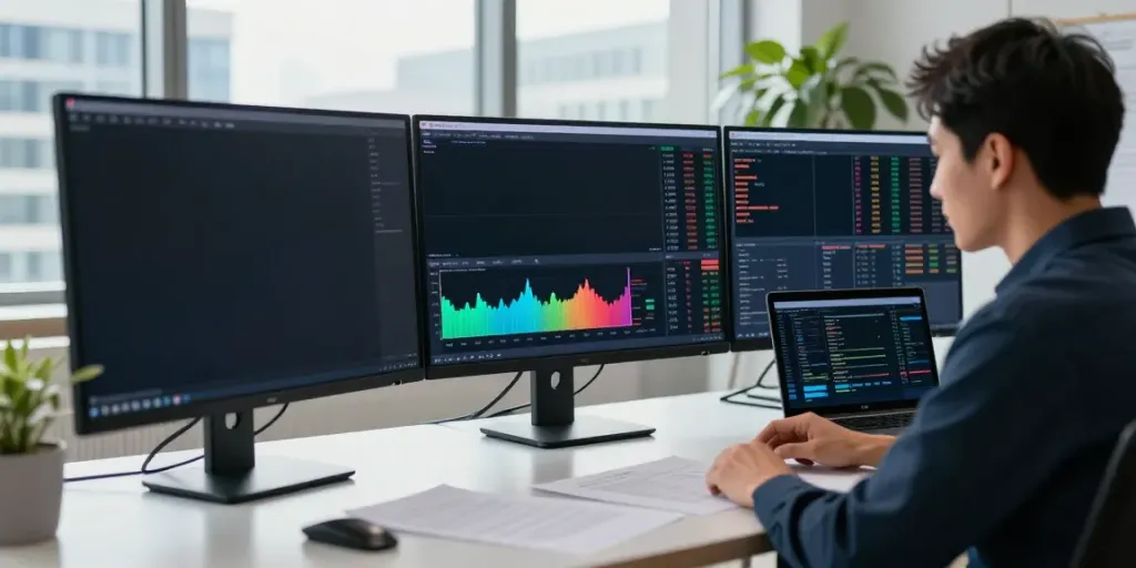 Dynamic trading analysis scene illustrating the essence of slatecapivex.ca for modern investors.